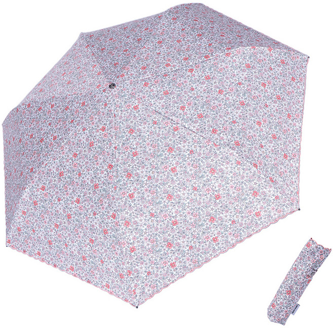 pierre cardin 皮爾卡登 Amor 梵蒂岡邊緣刺繡纖細手動三折晴雨兩用傘 FREE
