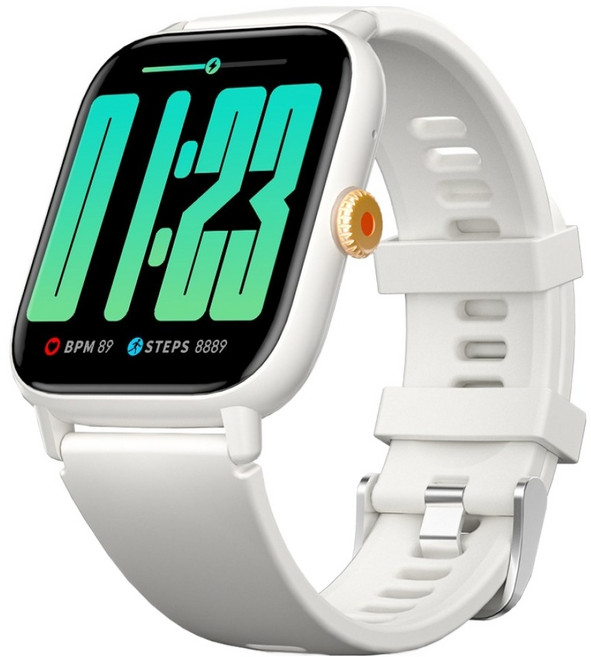 와피크 블루투스 통화 스마트워치 Z8 한글판, 베이지, 4.8cm, GPS + 블루투스