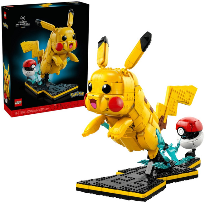 LEGO 寶可夢系列 Pikachu and Poke Ball 皮卡丘和精靈球 72152, 1個