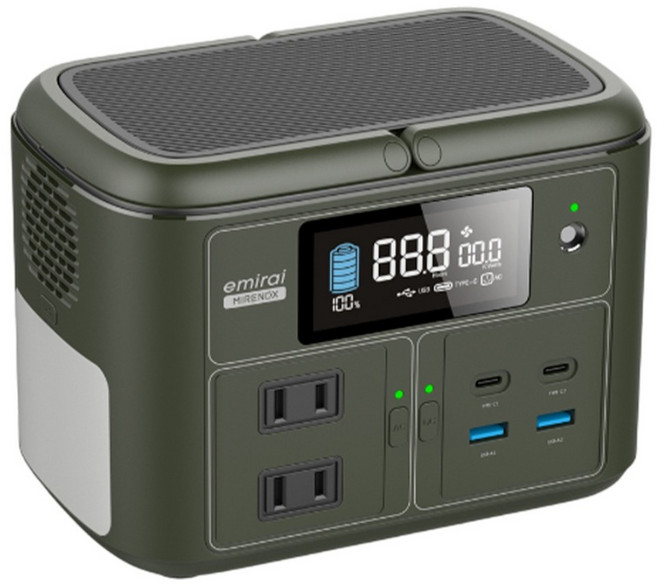 emirai 儲能小瓦力PRO 200W/192Wh/60000mAh, 軍綠色, NEX-430-G