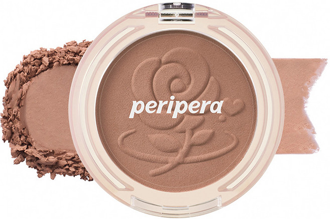 peripera 刻字微笑腮紅 4.1g 台灣公司貨, 31 柔光奶咖, 1個