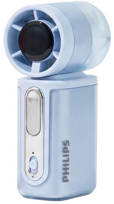 PHILIPS 飛利浦 迷你便攜高速100檔手持風扇, 藍色, ACR2222BPF