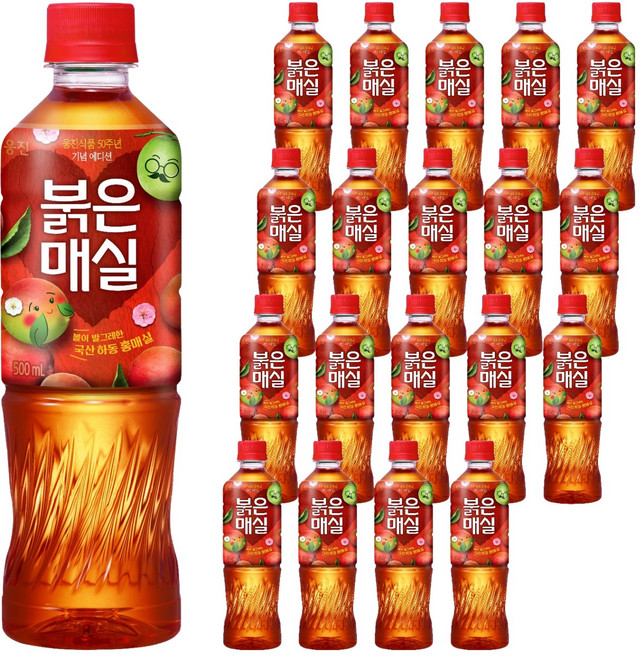 웅진 50주년 붉은매실, 20개, 500ml