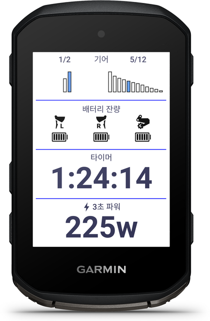 가민 엣지 850 GPS 사이클링 컴퓨터 + HRM200 모니터 세트, 블랙, 1세트