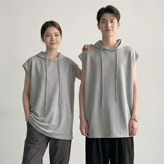 UNHAVE 男女通用連帽無袖T恤