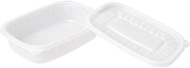 미앤마이웨이 죽 국물 계란찜용기 소 포장용기 10p + 뚜껑 10p 세트 650ml, 1세트