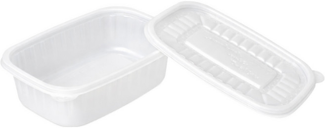 미앤마이웨이 죽 국물 계란찜용기 소 포장용기 10p + 뚜껑 10p 세트 850ml, 1세트