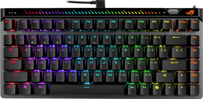 에이수스 유선 ROG FALCHION ACE 75HE 게이밍 키보드, 블랙, 90MP047I-BKKA20, 제조사축