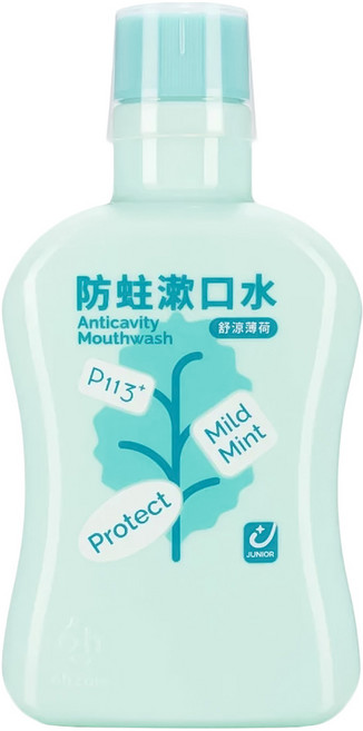 oh care 歐克威爾 兒童含氟漱口水 薄荷, 1瓶, 350ml