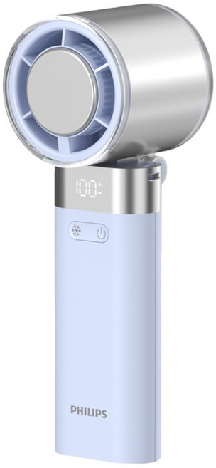 PHILIPS 飛利浦 高速100檔手持製冷風扇, 藍色, ACR3144BPX