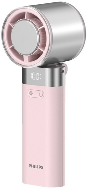 PHILIPS 飛利浦 高速100檔手持製冷風扇, 粉色, ACR3144PPX