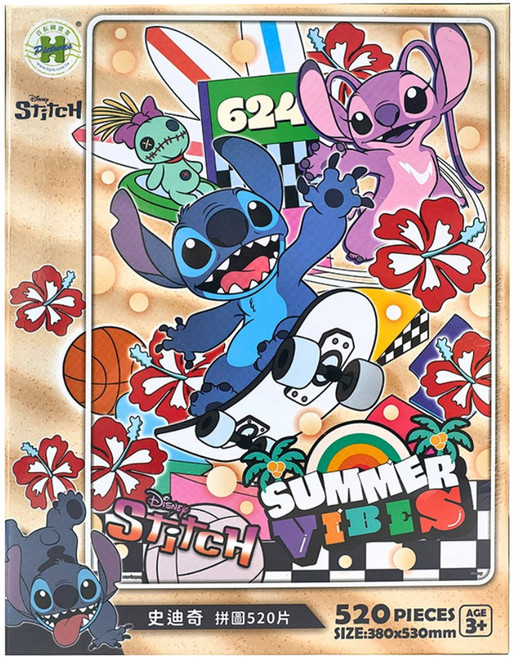 HUNDRED PICTURES 百耘圖 Stitch 史迪奇 拼圖 HPD0520-209 53 x 38cm, 混和顏色, 1個, 520片