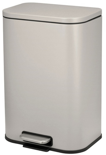 H&K 家居 日和緩降踏式垃圾桶 12L, 銀狐灰