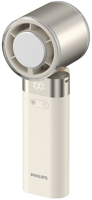 PHILIPS 飛利浦 高速100檔手持製冷風扇, 白色, ACR3144MPX