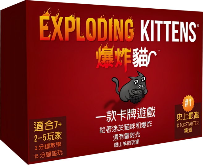 asmodee 爆炸貓 中文版 Exploding Kittens, 1個
