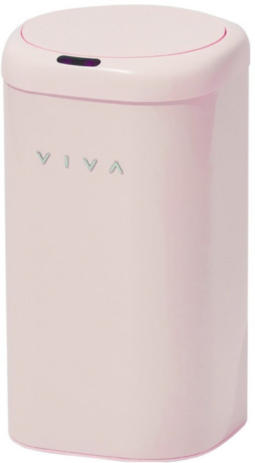 VISVIVA VIVA 自動感應 D-Edge 垃圾桶 11L, 1個, 粉紅色