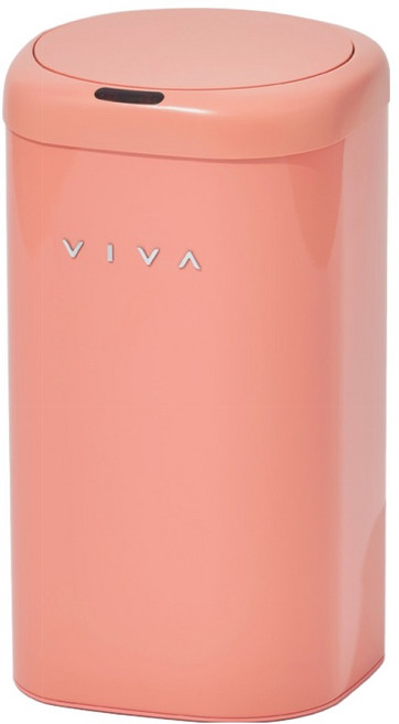 VISVIVA Viva 自動感應 D-Edge 垃圾桶 11L, 1個, 珊瑚色