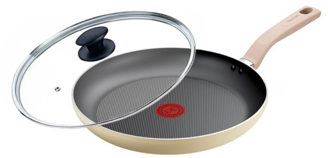 Tefal 特福 Daisy系列 不沾平底鍋 + 玻璃蓋 G1670624, 1套, 28cm