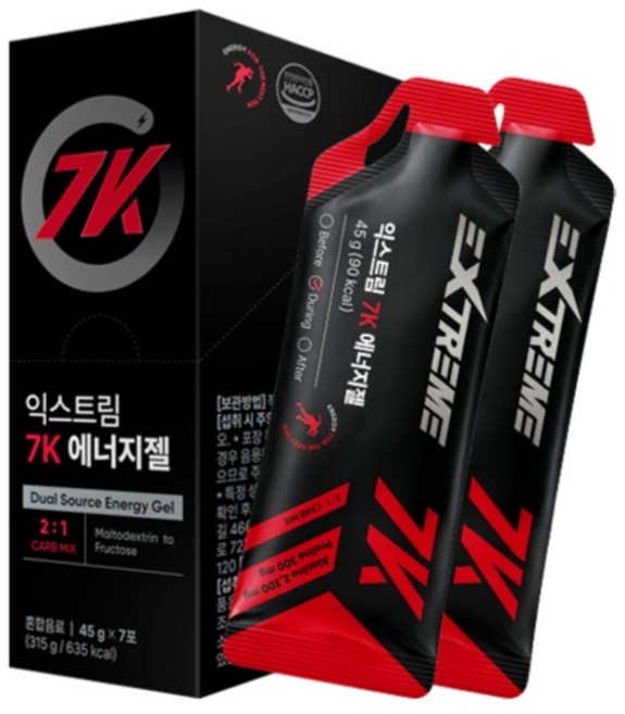 익스트림 7K 에너지젤 7p, 315g, 1개