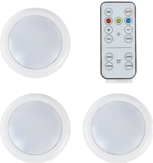 FORLIGHT 磁吸式LED氣氛燈 3入 + 遙控器組