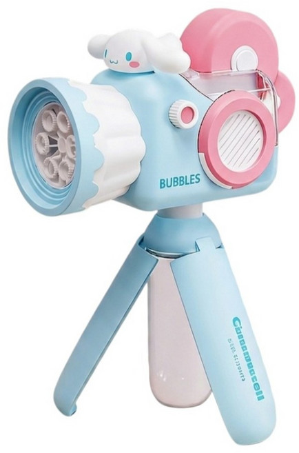 Sanrio 三麗鷗 手持攝影機造型泡泡機 炫彩燈光泡泡槍, 大耳狗, 1個