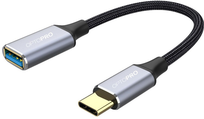 옵토프로 USB C타입-A타입 3.0 OTG 변환젠더 케이블, 혼합색상, 1개, 1m