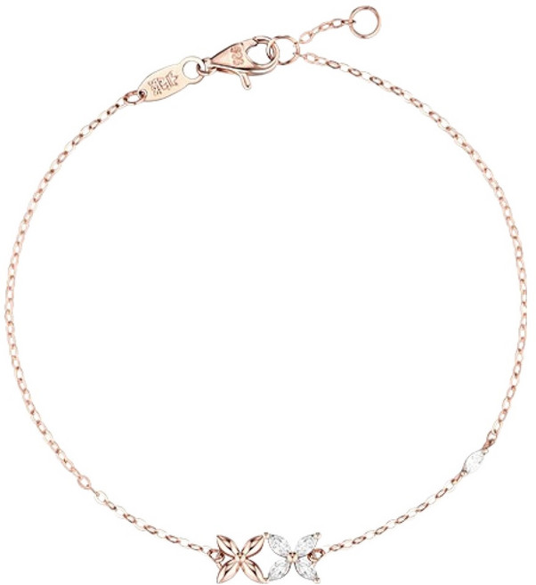 J.ESTINA 女款 BREEZE 14K 手鍊 JJBRBQ6B2251R47S0 + 訊息卡 + 髮圈組 + 購物袋