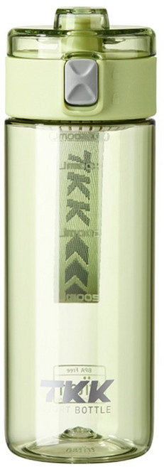 TKK 超燃運動水壺 Tritan, 暖苔綠, 1個, 500ml
