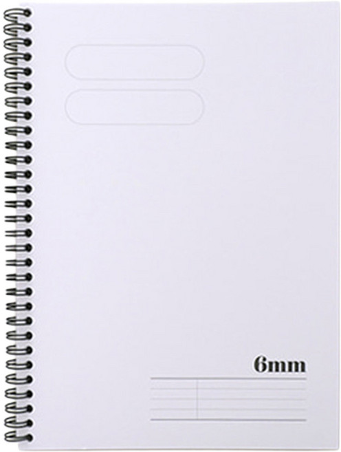 건망증 더메모 기본 스프링 노트 6mm, 화이트, 1개