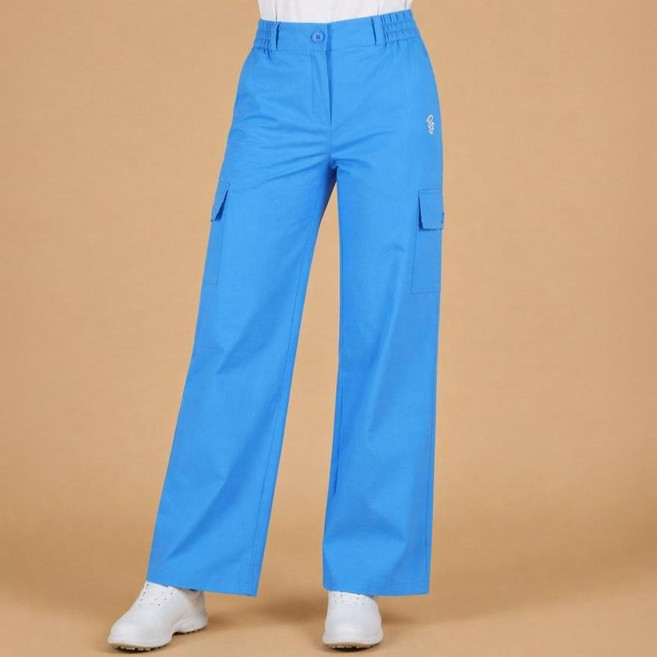 luxgolf 女款舒適鬆緊帶工裝寬褲 Y1D6M214W