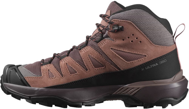 SALOMON 女款 X Ultra 360 Leather 中筒 GORE-TEX 登山鞋 L47571000