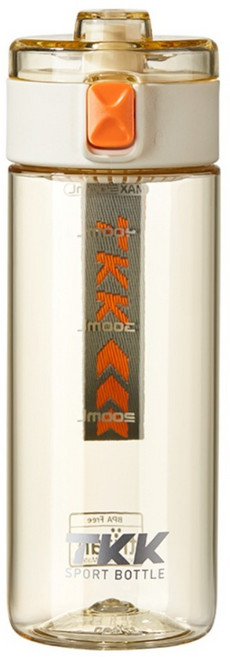 TKK 超燃運動水壺 Tritan, 電光白, 1個, 500ml