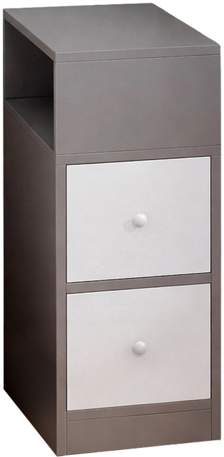 HORLA 生活家居 雙抽床頭櫃 ctg009509N300, 灰色