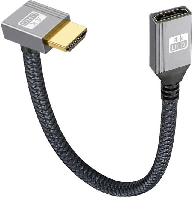Ytek 하향꺾임 HDMI 2.0 연장 케이블 숏타입 YT-HFD01, 1개, 20cm