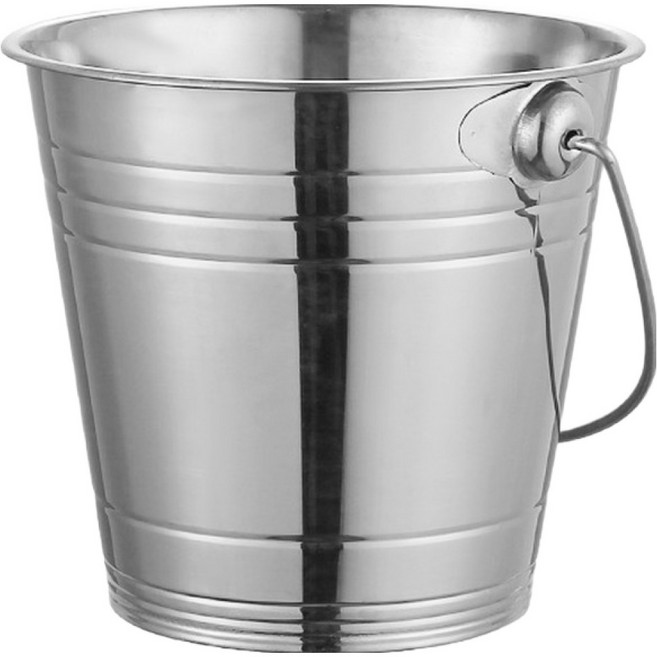 굄스 스테인리스 샴페인 아이스버킷 실버A, 1개, 1L