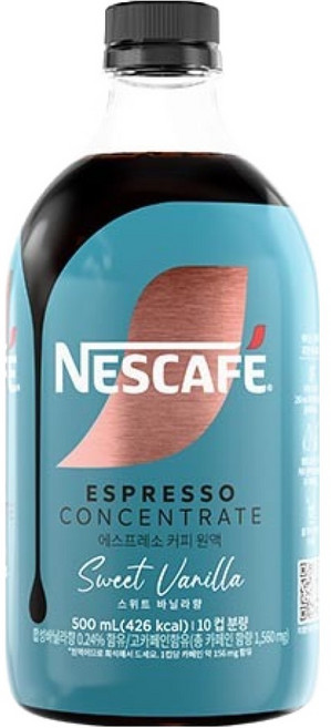 네스카페 에스프레소 커피 원액 스위트 바닐라향, 1개, 1개입, 500ml