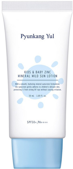 편강율 키즈 앤 베이비 징크 무기자차 마일드 선로션 SPF50+ PA++++, 1개, 50ml