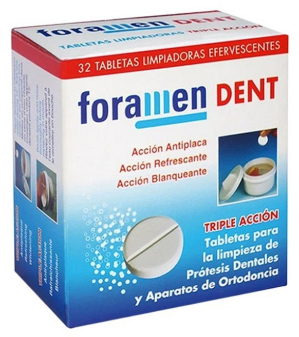 foramen 假牙清潔錠, 1個, 32個裝