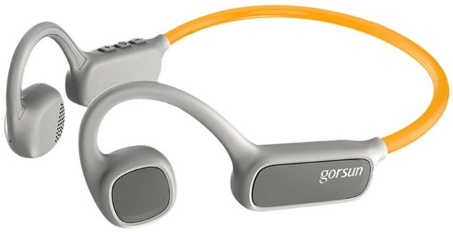 gorsun 勁光 Wireless 耳掛式 氣傳導耳機 Bluetooth 5.4 Hi-Fi音質 27.5g 輕量化設計 12H Playtime 灰色 開放式設計 NE-LG-WH