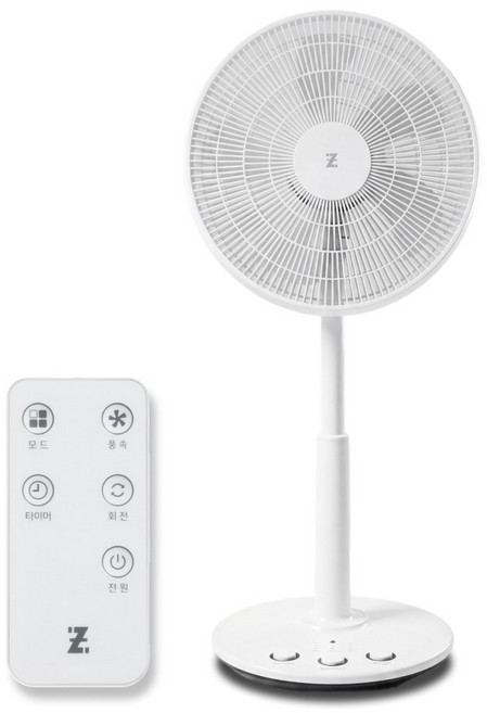 이지베베 수면풍 발터치 저소음 5엽 초미풍 선풍기 35cm + 리모컨 세트, IZI-EF2614RC