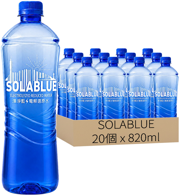 SOLABLUE 潗淨藍 電解還原水, 20個, 820ml