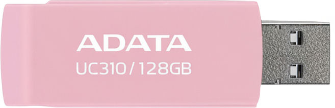 ADATA 威剛 USB3.2旋轉隨身碟 UC310 粉色, 1個, 128GB
