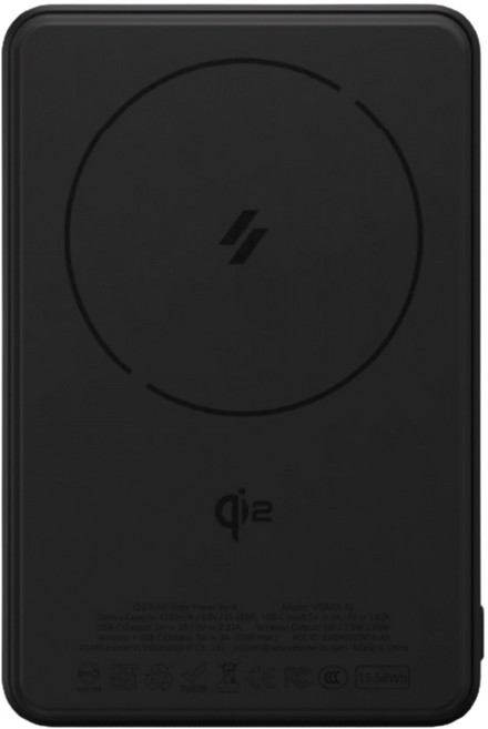 ADAM elements 亞果元素 Qi2 固態式行動電源 Type-C, 黑色, VIONTA A5