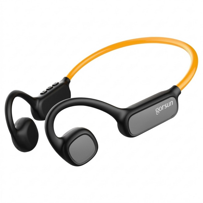 gorsun Bluetooth 5.4 開放式 無線耳機 氣傳導 14mm動圈 呼吸燈 27.5g 輕量化 12H Playtime 黑色 DTA-W2