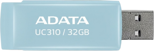 ADATA 威剛 USB3.2 旋轉隨身碟 UC310 藍色, 1個, 32GB