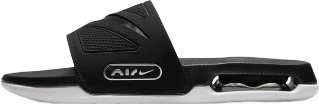 NIKE 耐吉 男款 Air Max Siro 拖鞋 DC1460-004, 黑色 + 金屬銀 + 白色 + 黑色, 270
