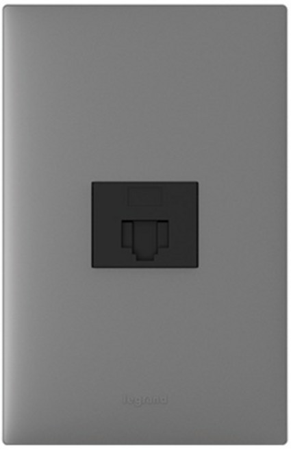 Legrand 羅格朗 Apela 單聯 8P CAT 6e 模組網路插座 鎂雙色, 1個