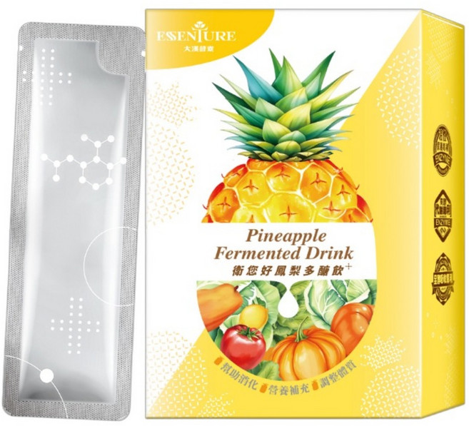 大漢酵素 衛您好鳳梨多醣飲 15包, 1個, 225ml