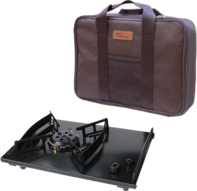 PRO KAMPING 領航家 黑騎士單口爐 附收納袋 PK-50, 黑色, 1個
