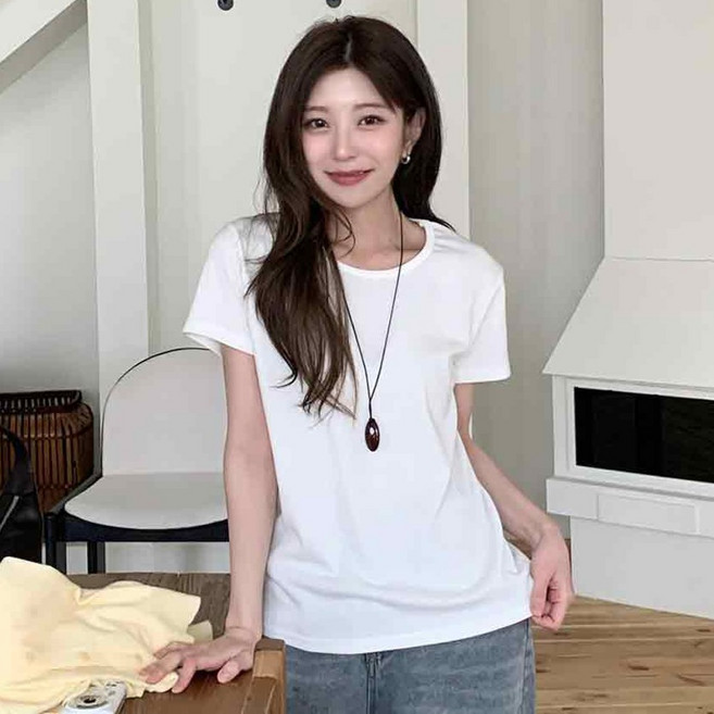 sugarfun 女款 Jaira U領短袖T恤